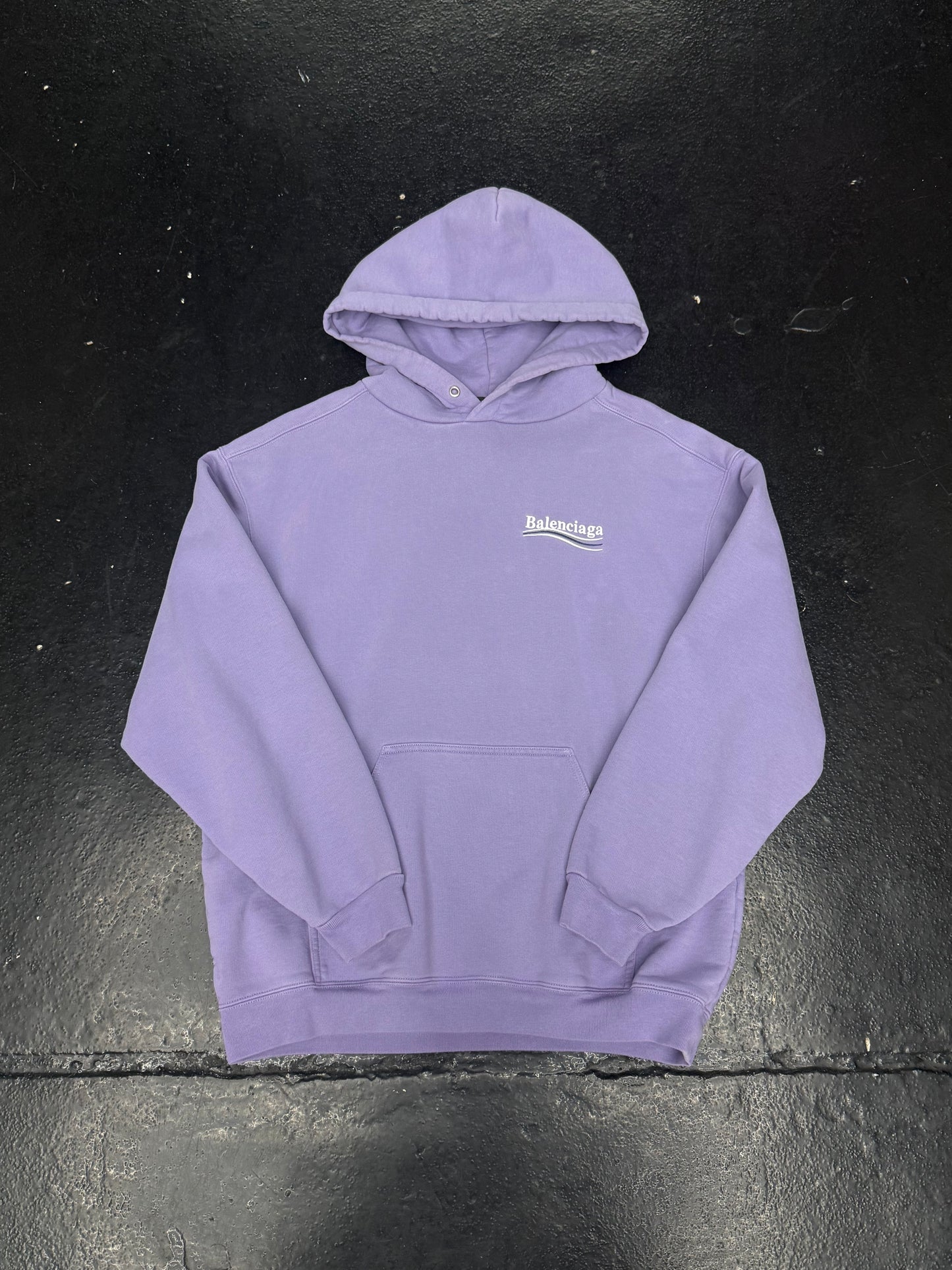 BALENCIAGA CAMPAIGN LOGO HOODIE (PRE-OWNED)
