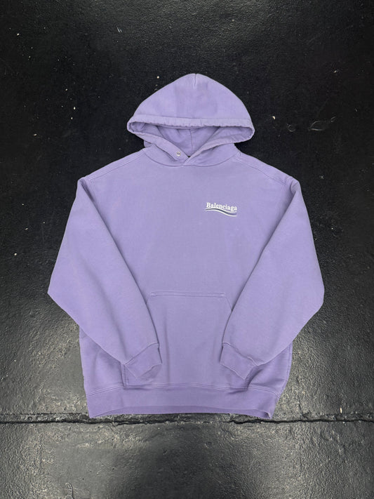 BALENCIAGA CAMPAIGN LOGO HOODIE (PRE-OWNED)