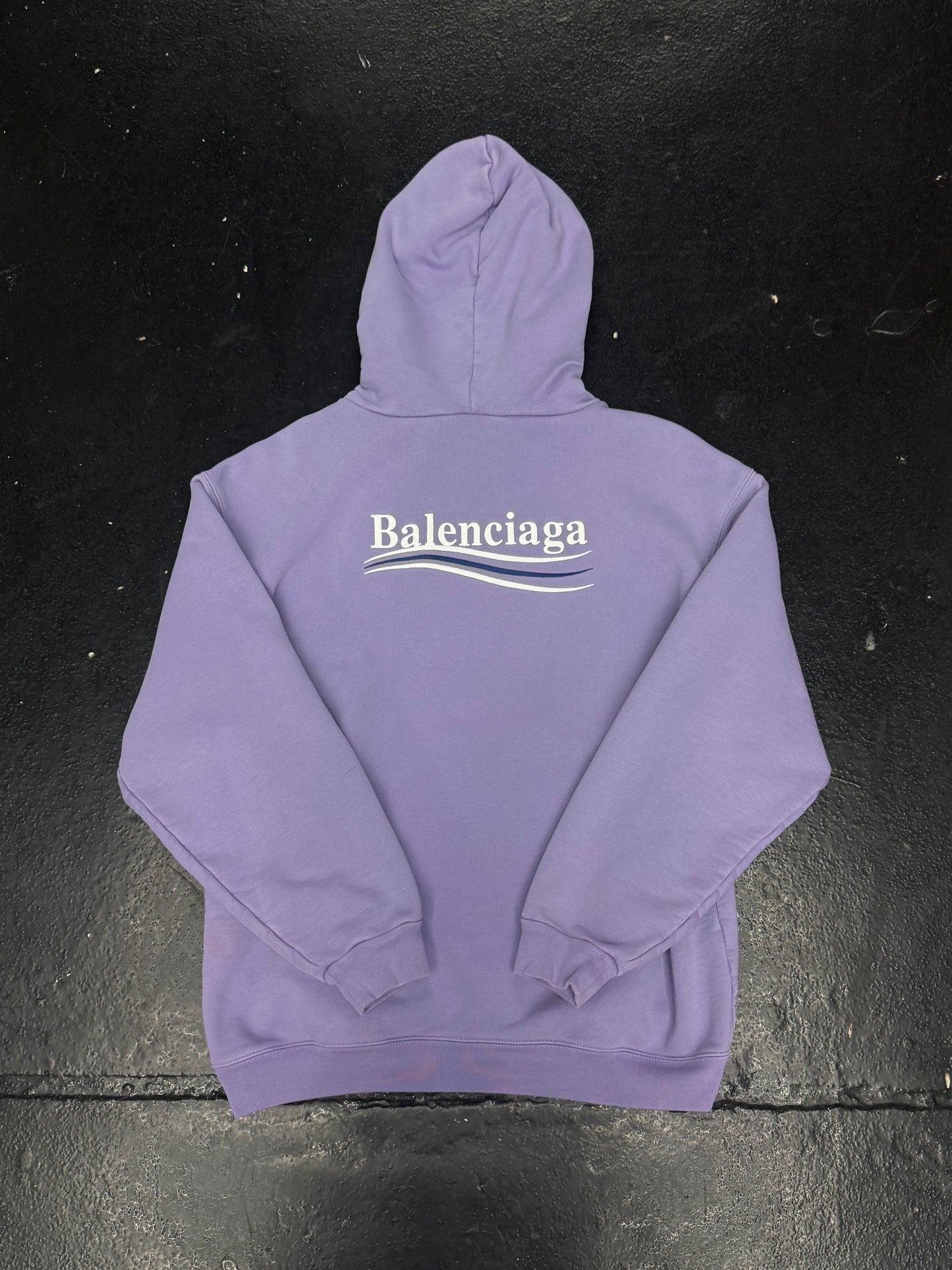 BALENCIAGA CAMPAIGN LOGO HOODIE (PRE-OWNED)