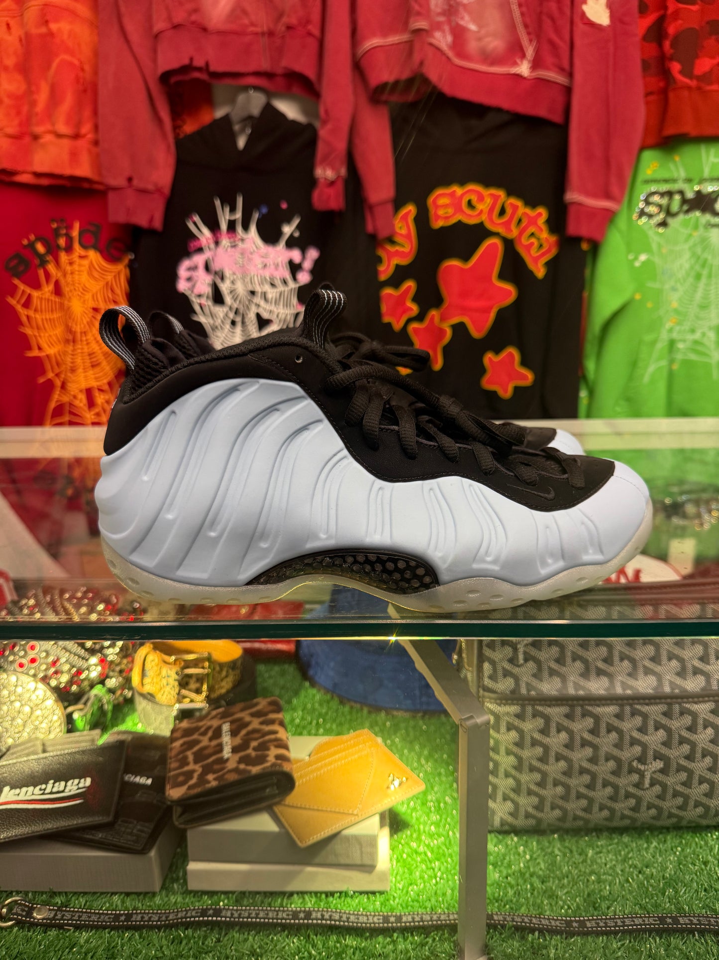 AIR FOAMPOSITE ONE PSYCHIC  BLUE (PRE-OWNED NO BOX)