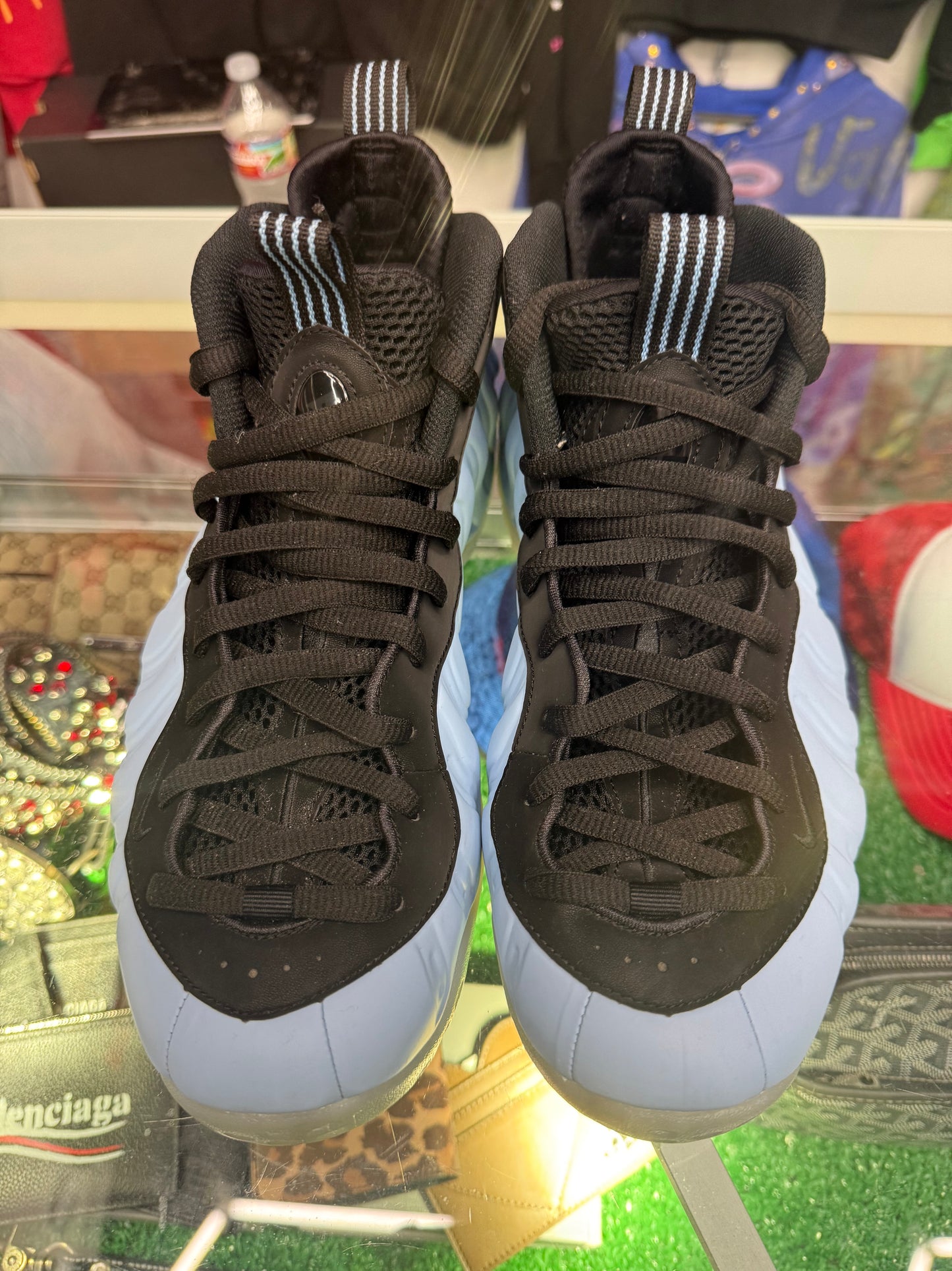 AIR FOAMPOSITE ONE PSYCHIC  BLUE (PRE-OWNED NO BOX)