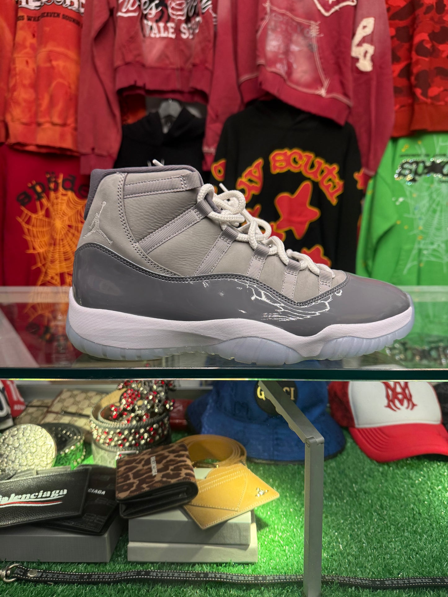 JORDAN 11 HIGH COOL GREY (PRE-OWNED W/ BOX)