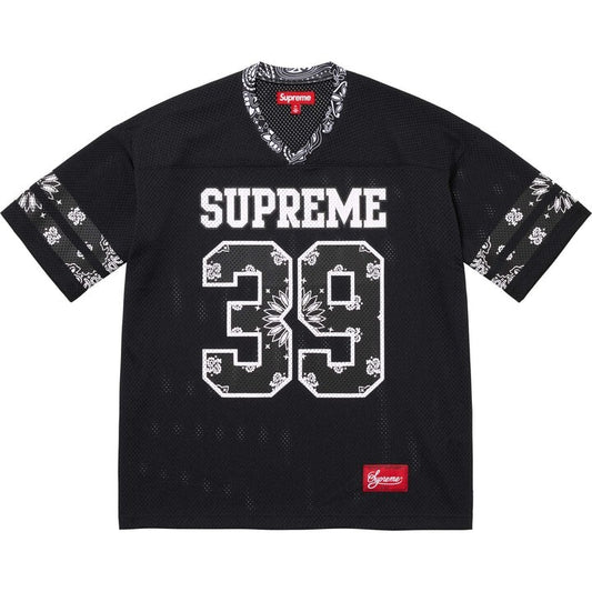 SUPREME BLACK 39 FOOTBALL JERSEY (PRE-OWNED)