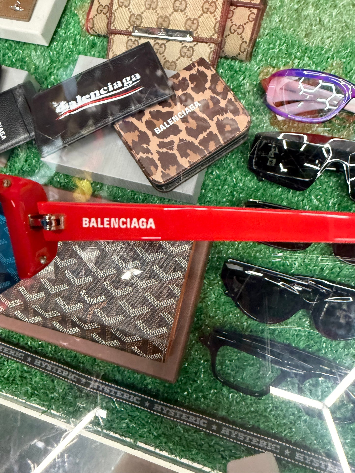 BALENCIAGA SKI SHIELD SUNGLASSES (PRE-OWNED W/ CASE)