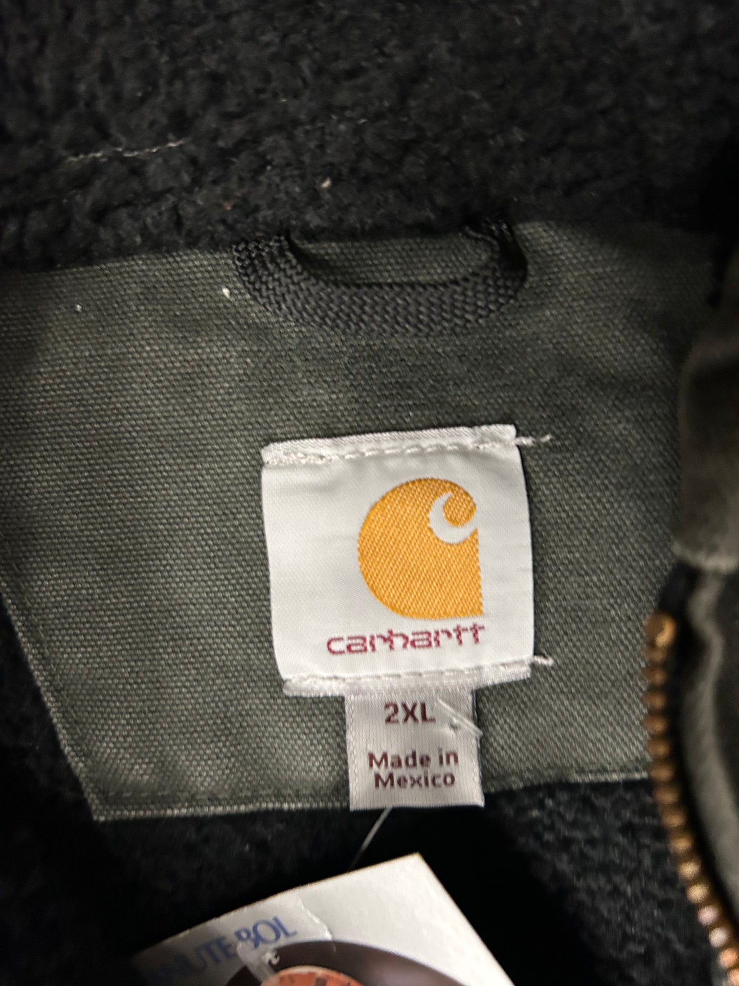 CARHARTT VINTAGE GREEN HOODED JACKET (PRE-OWNED)