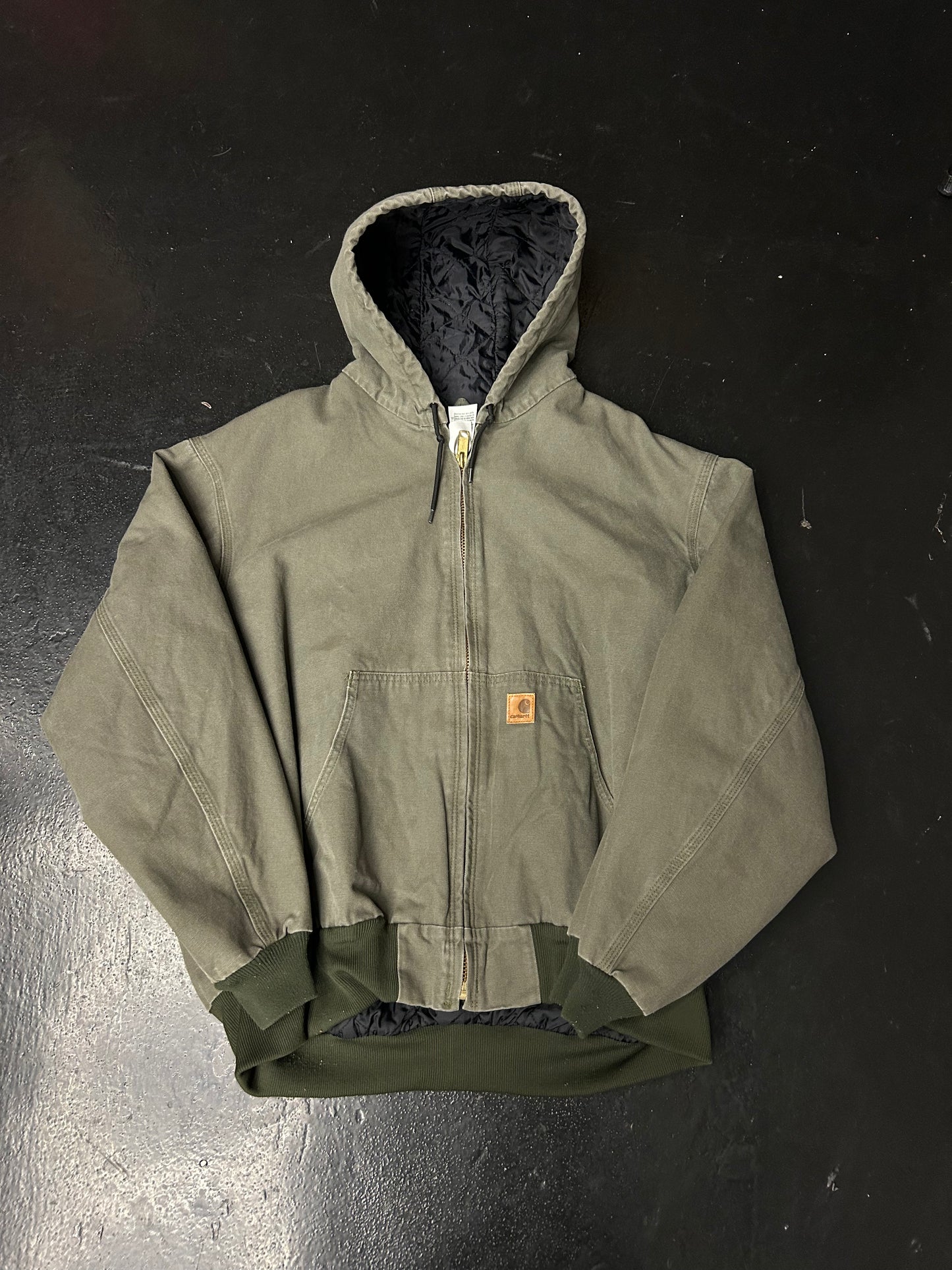 CARHARTT VINTAGE GREEN HOODED JACKET (PRE-OWNED)