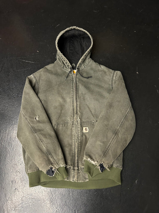 CARHARTT VINTAGE GREEN HOODED JACKET (PRE-OWNED)