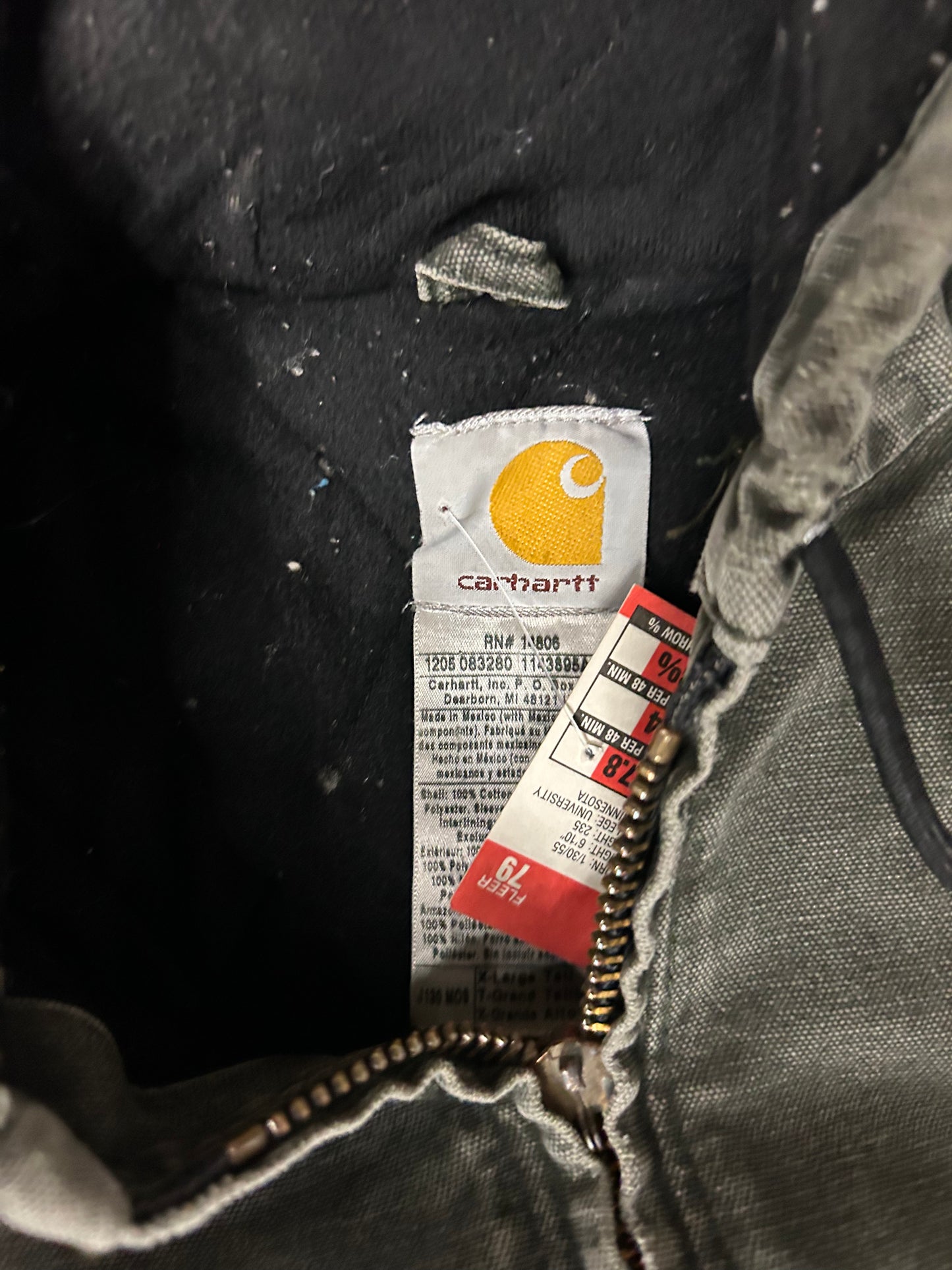 CARHARTT VINTAGE GREEN HOODED JACKET (PRE-OWNED)