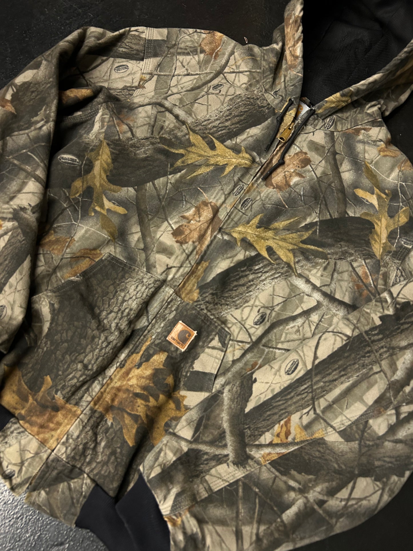 CARHARTT VINTAGE CAMO HOODED JACKET (PRE-OWNED)