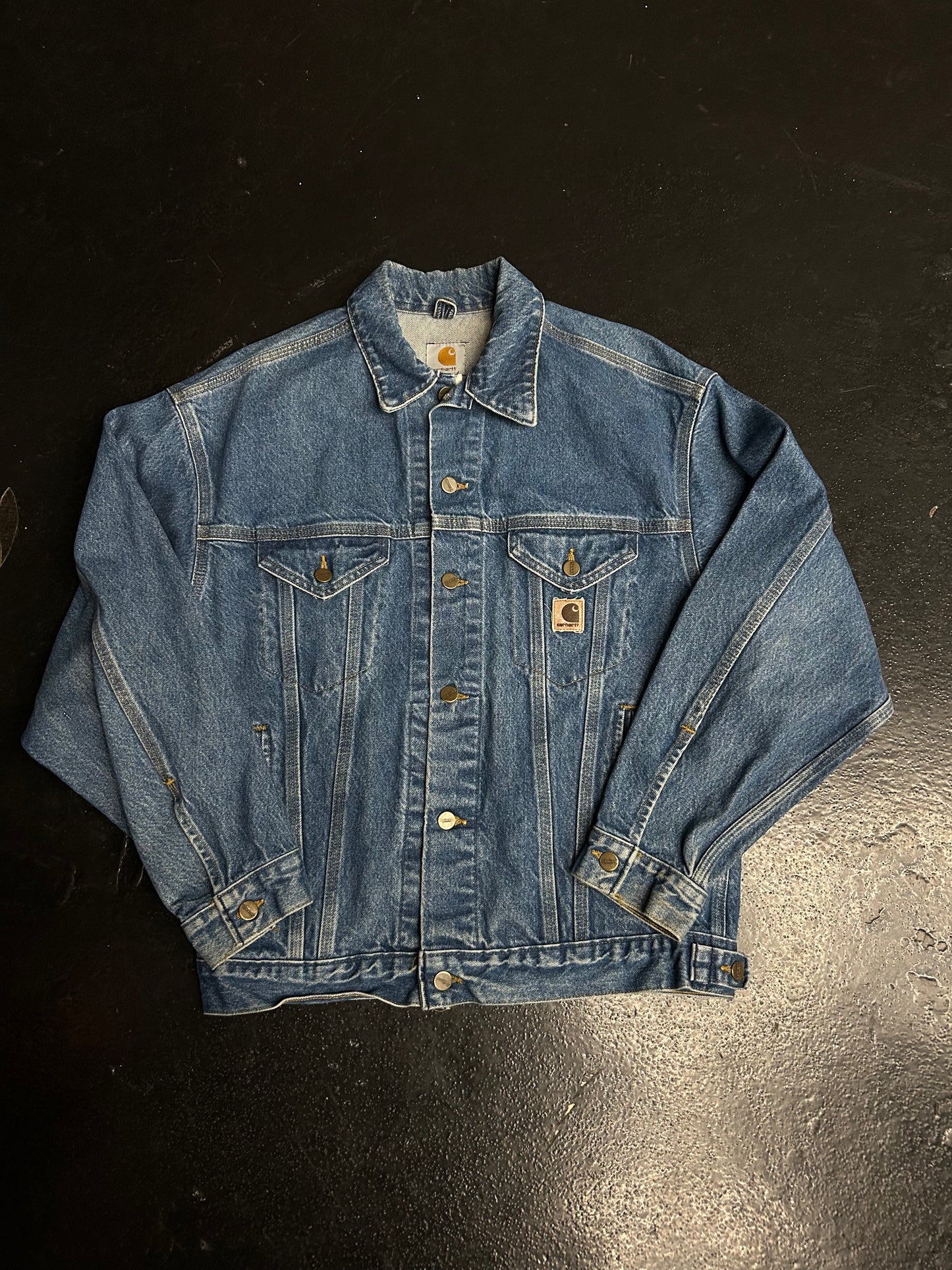 CARHARTT VINTAGE BLUE DENIM JACKET (PRE-OWNED)
