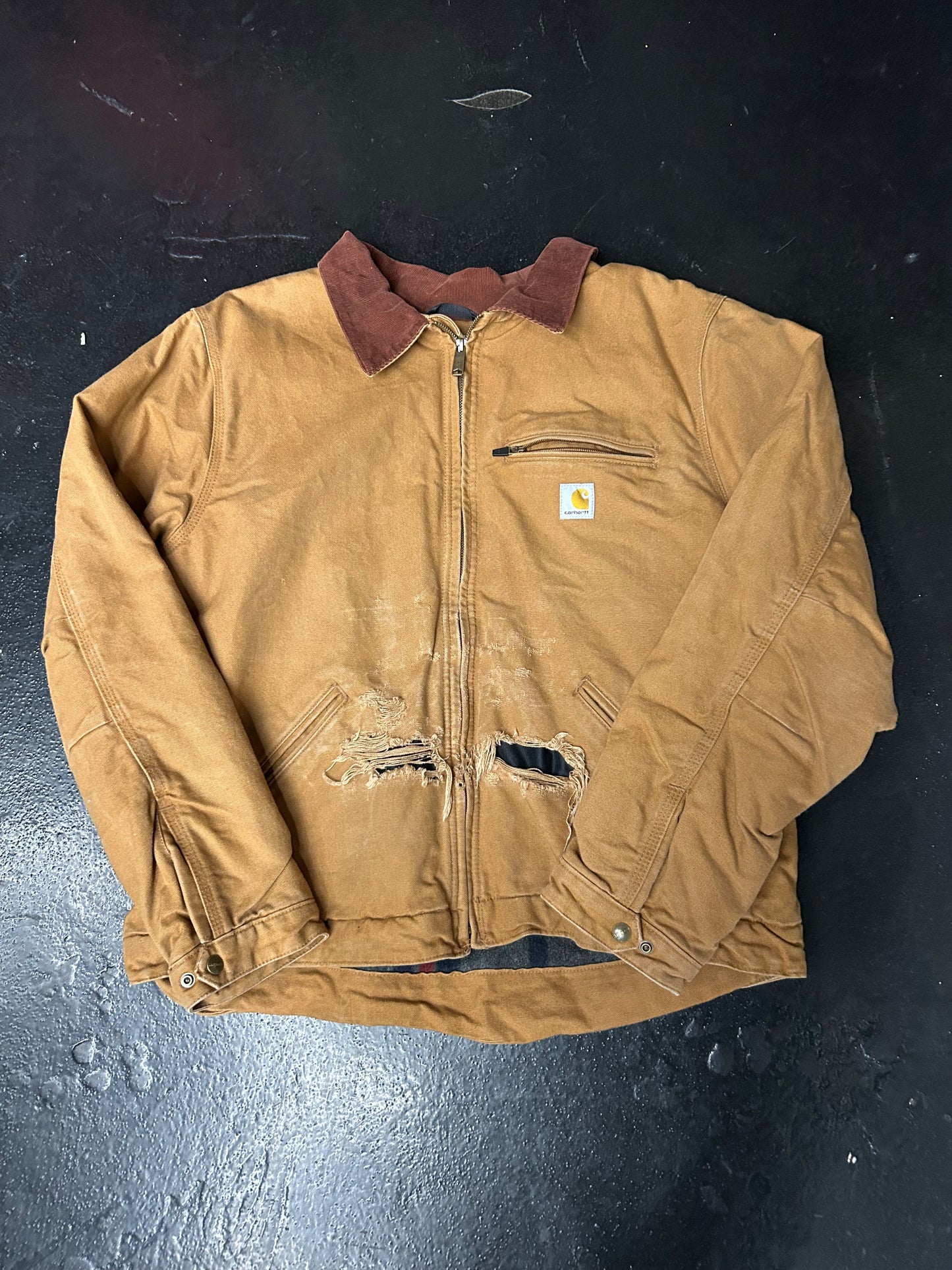 CARHARTT MODERN TAN DETROIT JACKET (PRE-OWNED)