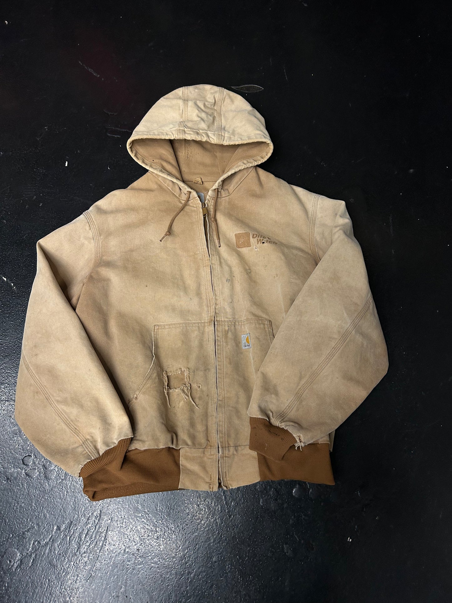 CARHARTT HOODED TAN JACKET (PRE-OWNED)