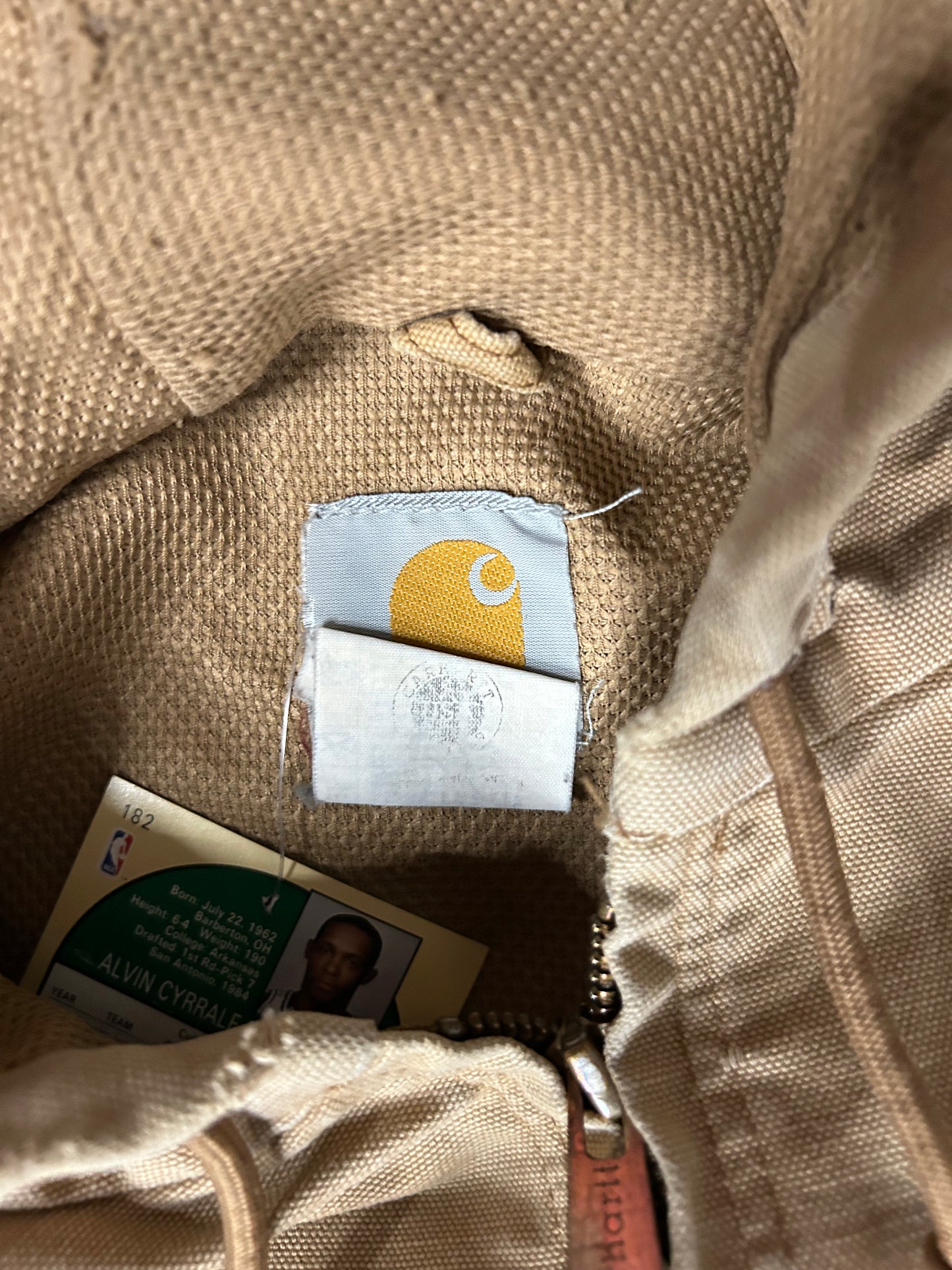 CARHARTT HOODED TAN JACKET (PRE-OWNED)