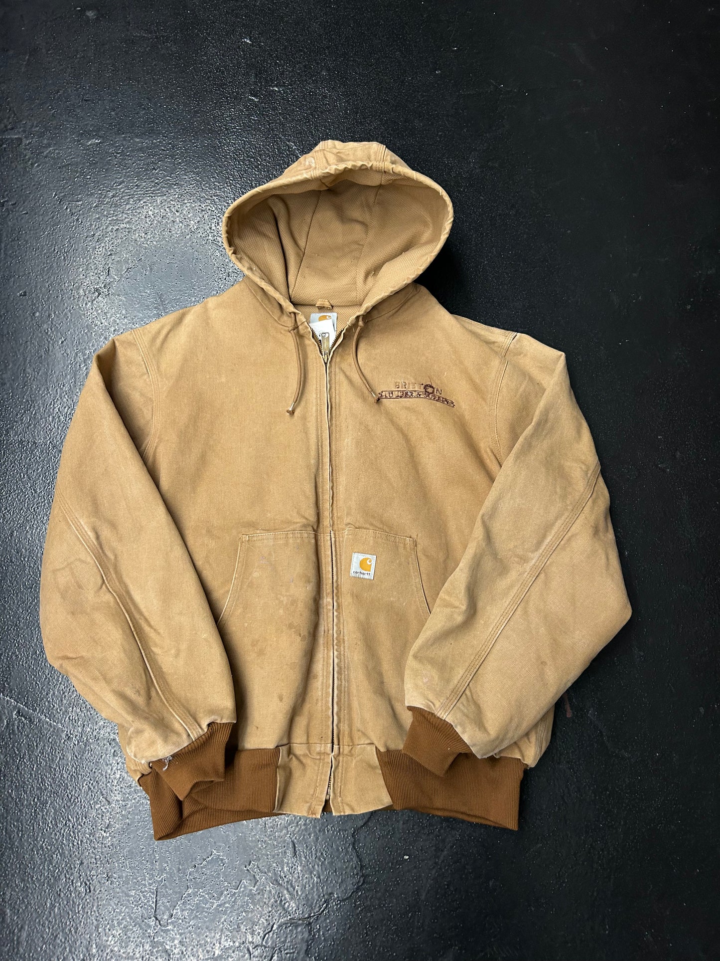 CARHARTT HOODED TAN JACKET (PRE-OWNED)