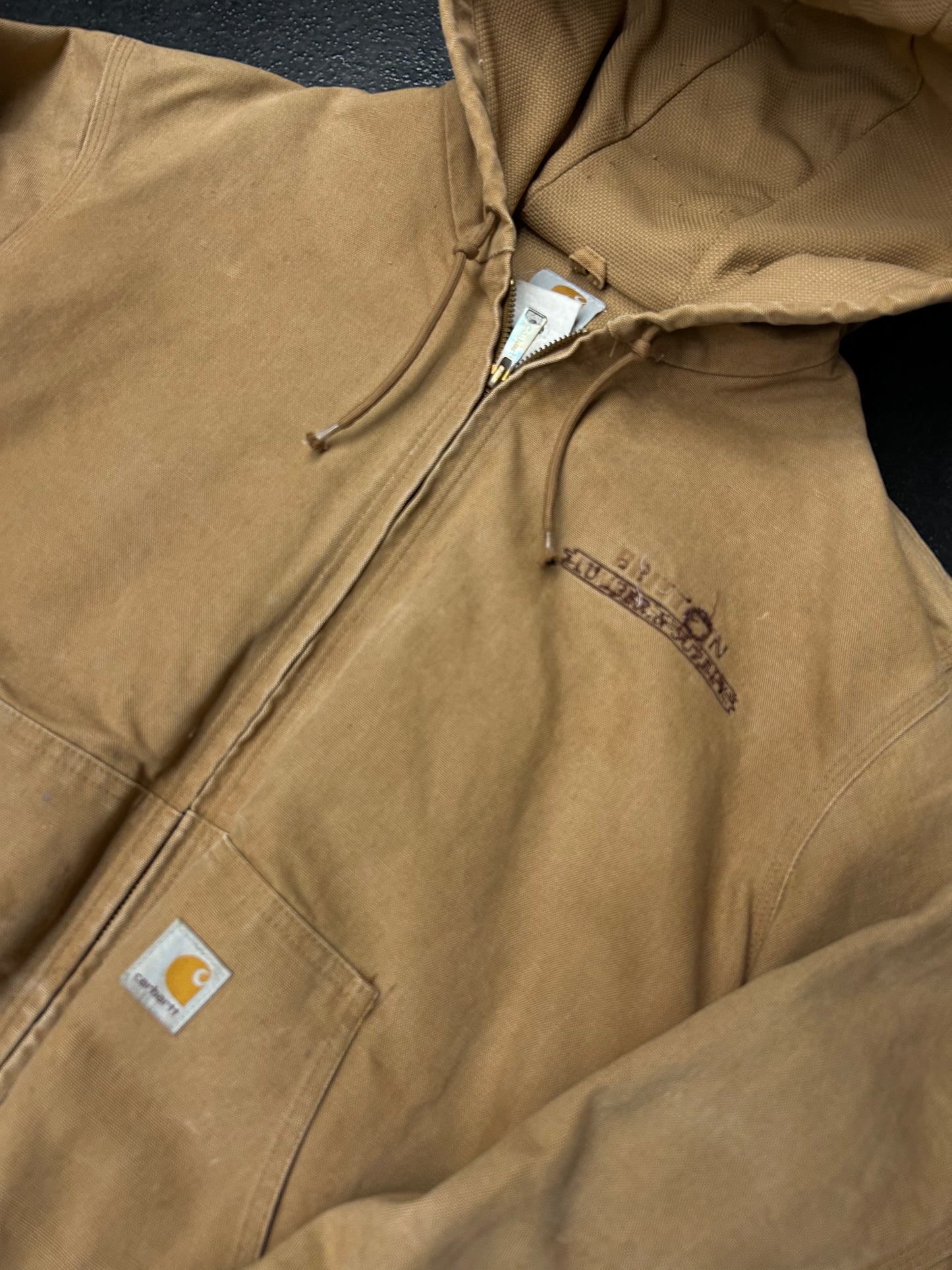 CARHARTT HOODED TAN JACKET (PRE-OWNED)