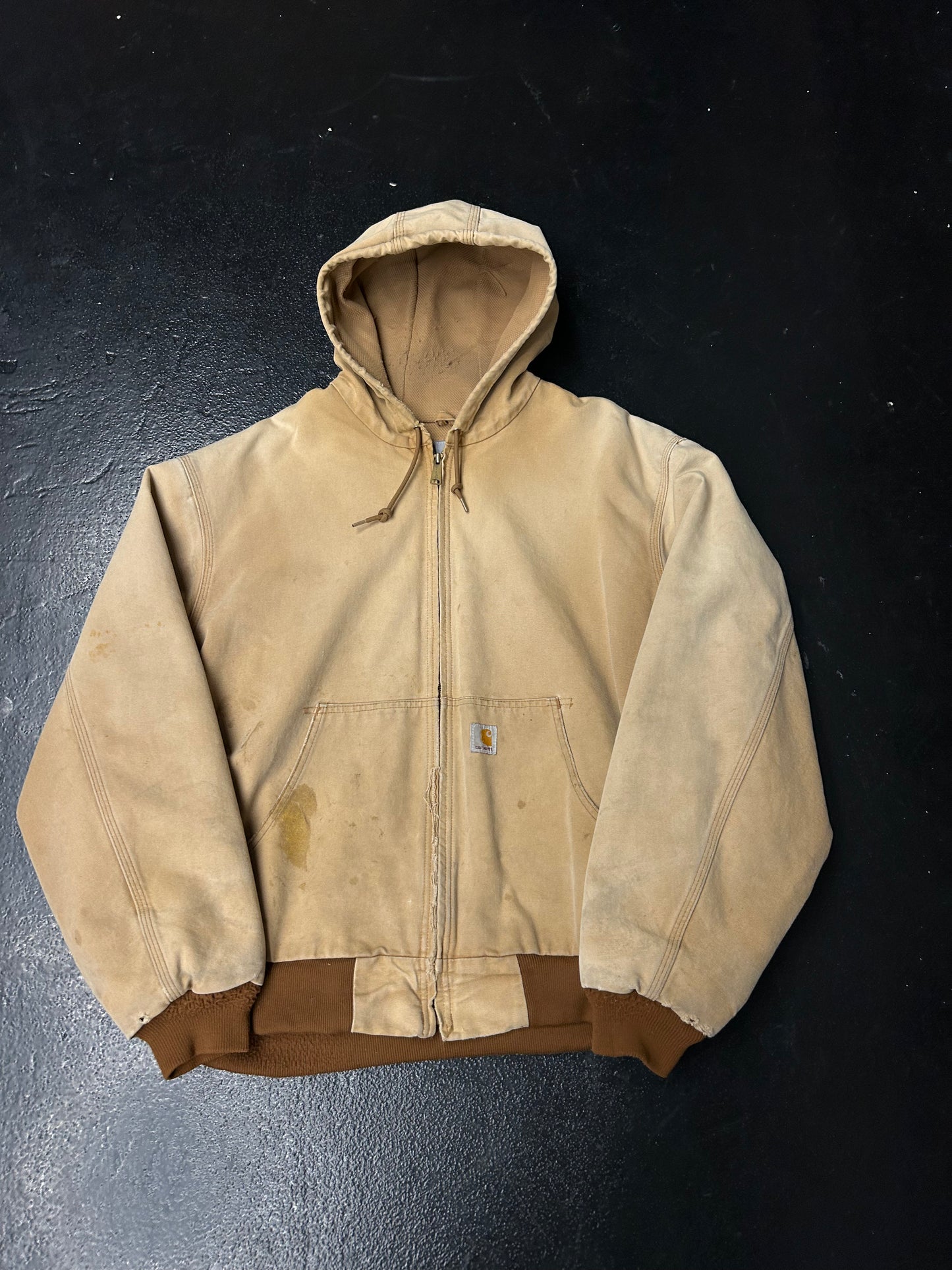 CARHARTT HOODED TAN JACKET (PRE-OWNED)