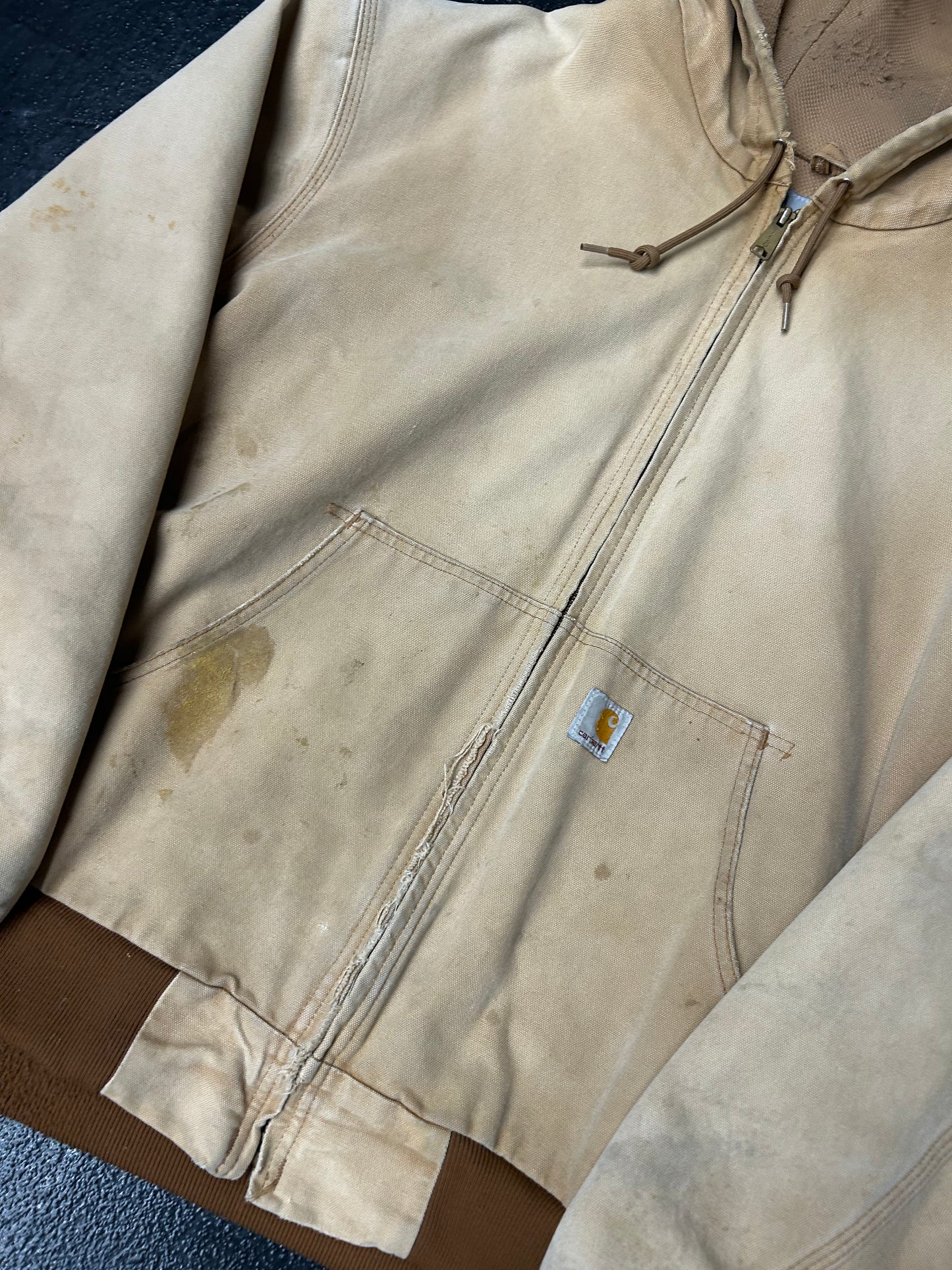 CARHARTT HOODED TAN JACKET (PRE-OWNED)