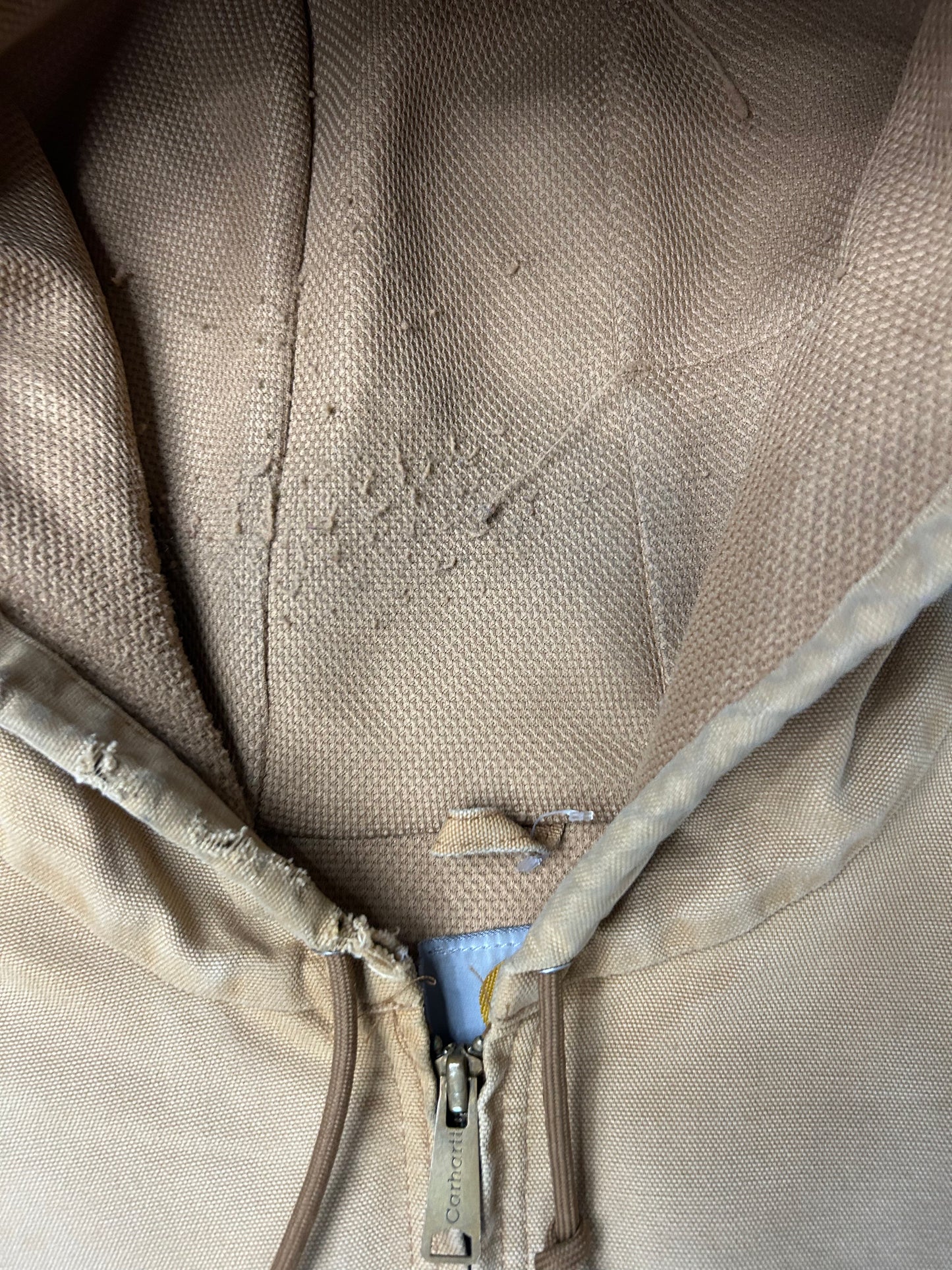 CARHARTT HOODED TAN JACKET (PRE-OWNED)