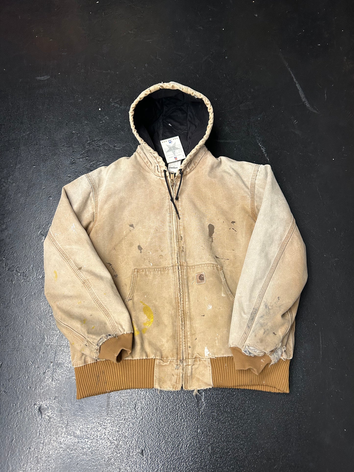 CARHARTT HOODED TAN JACKET (PRE-OWNED)