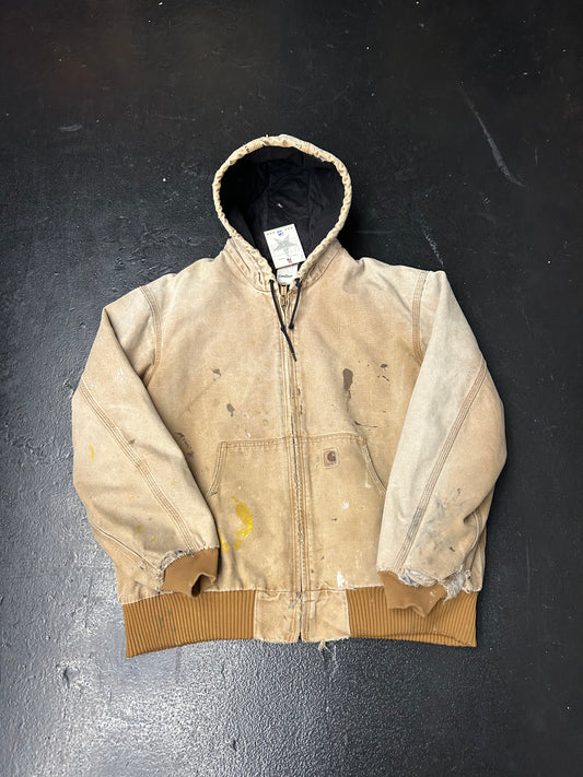CARHARTT HOODED TAN JACKET (PRE-OWNED)