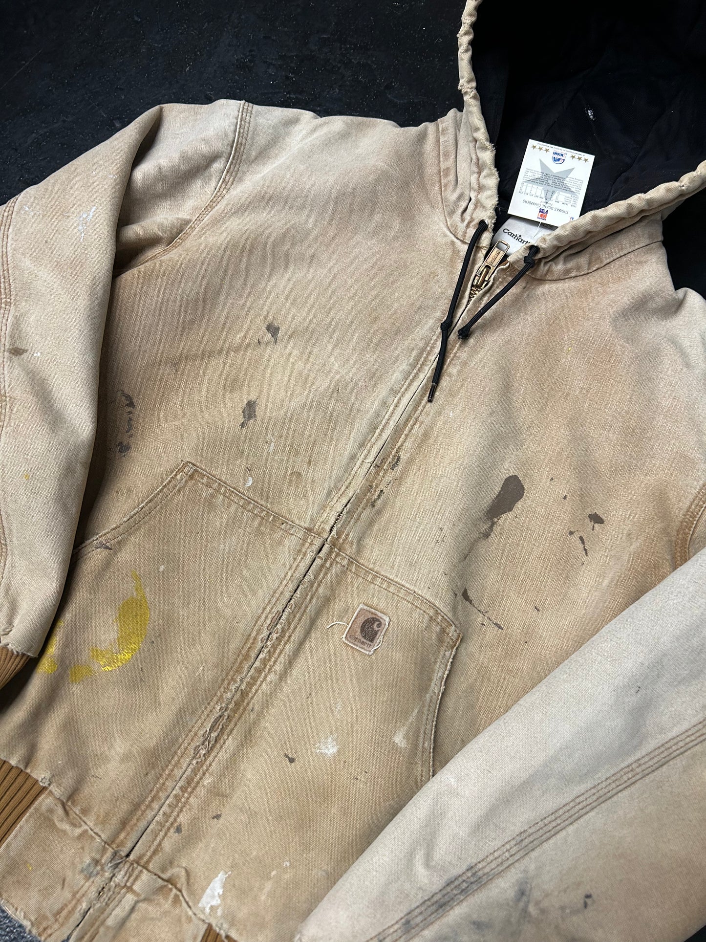 CARHARTT HOODED TAN JACKET (PRE-OWNED)