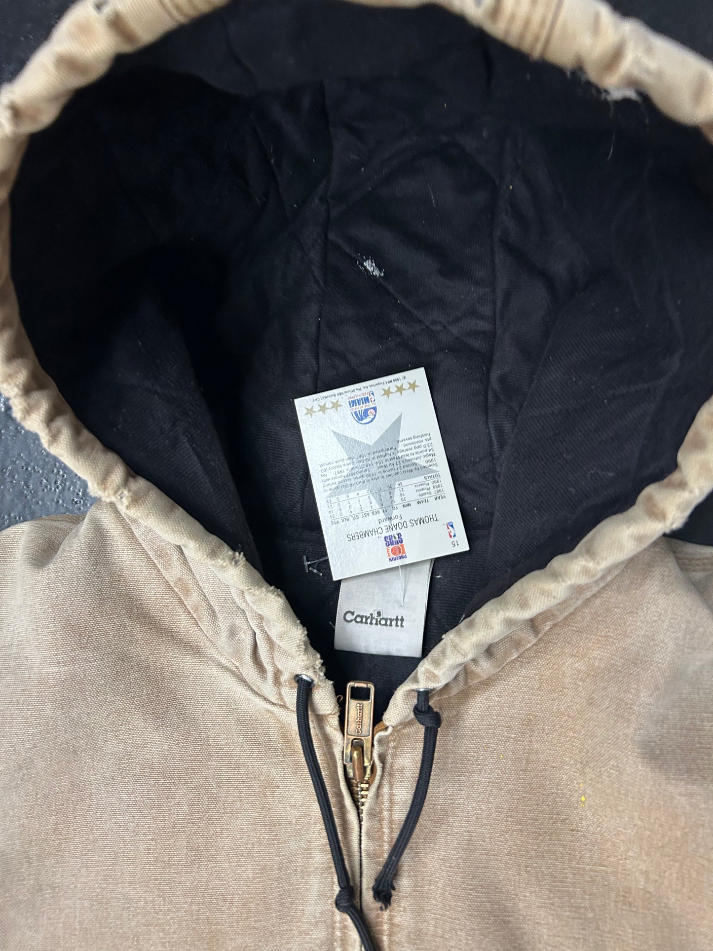 CARHARTT HOODED TAN JACKET (PRE-OWNED)