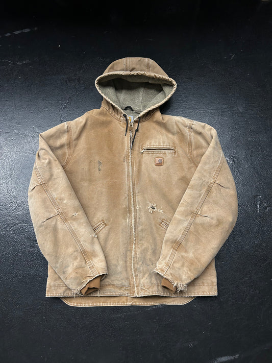 CARHARTT HOODED TAN JACKET (PRE-OWNED)