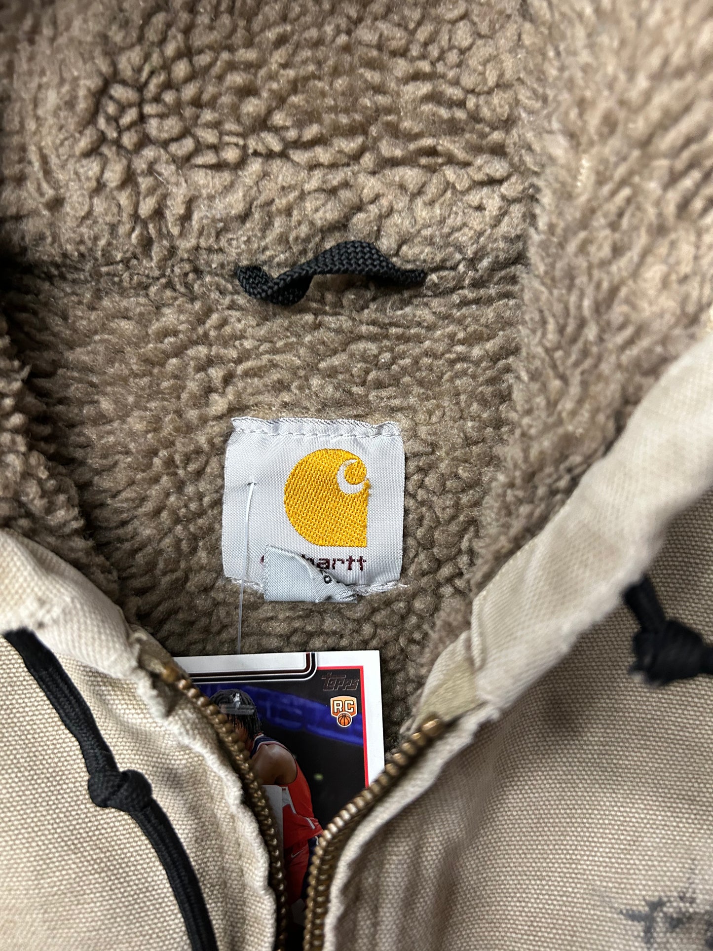CARHARTT HOODED TAN JACKET (PRE-OWNED)