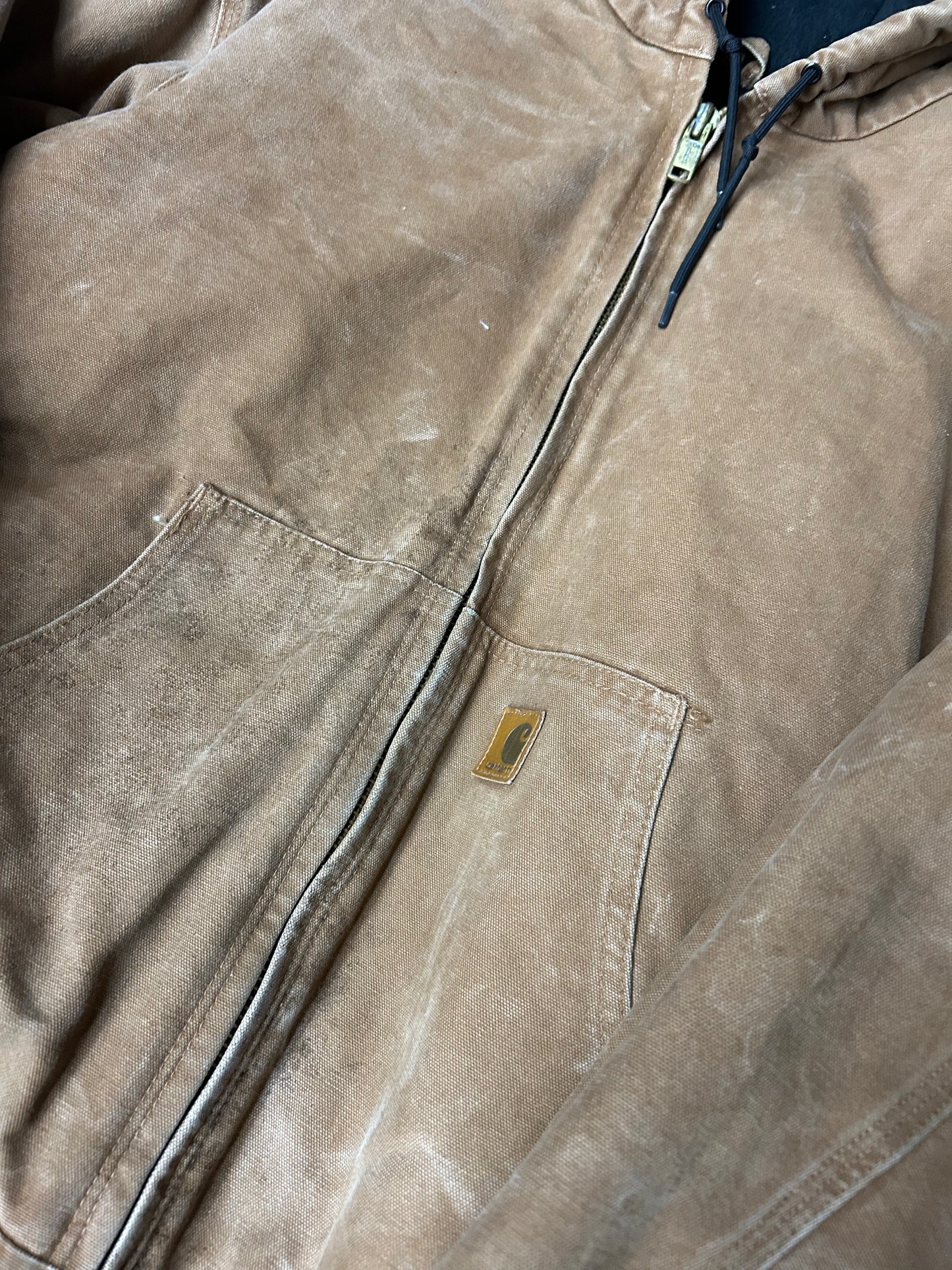 CARHARTT HOODED TAN JACKET (PRE-OWNED)