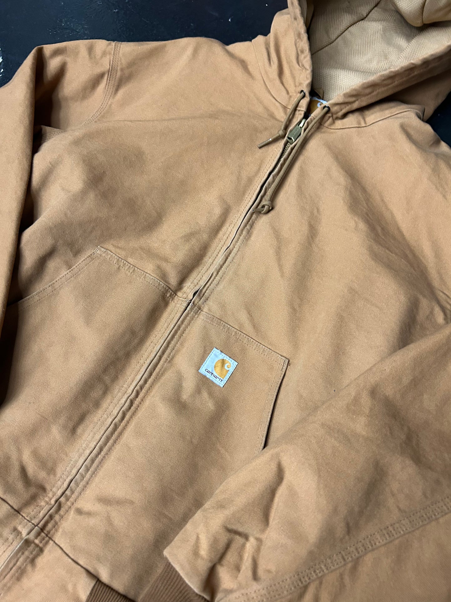 CARHARTT HOODED TAN JACKET (PRE-OWNED)