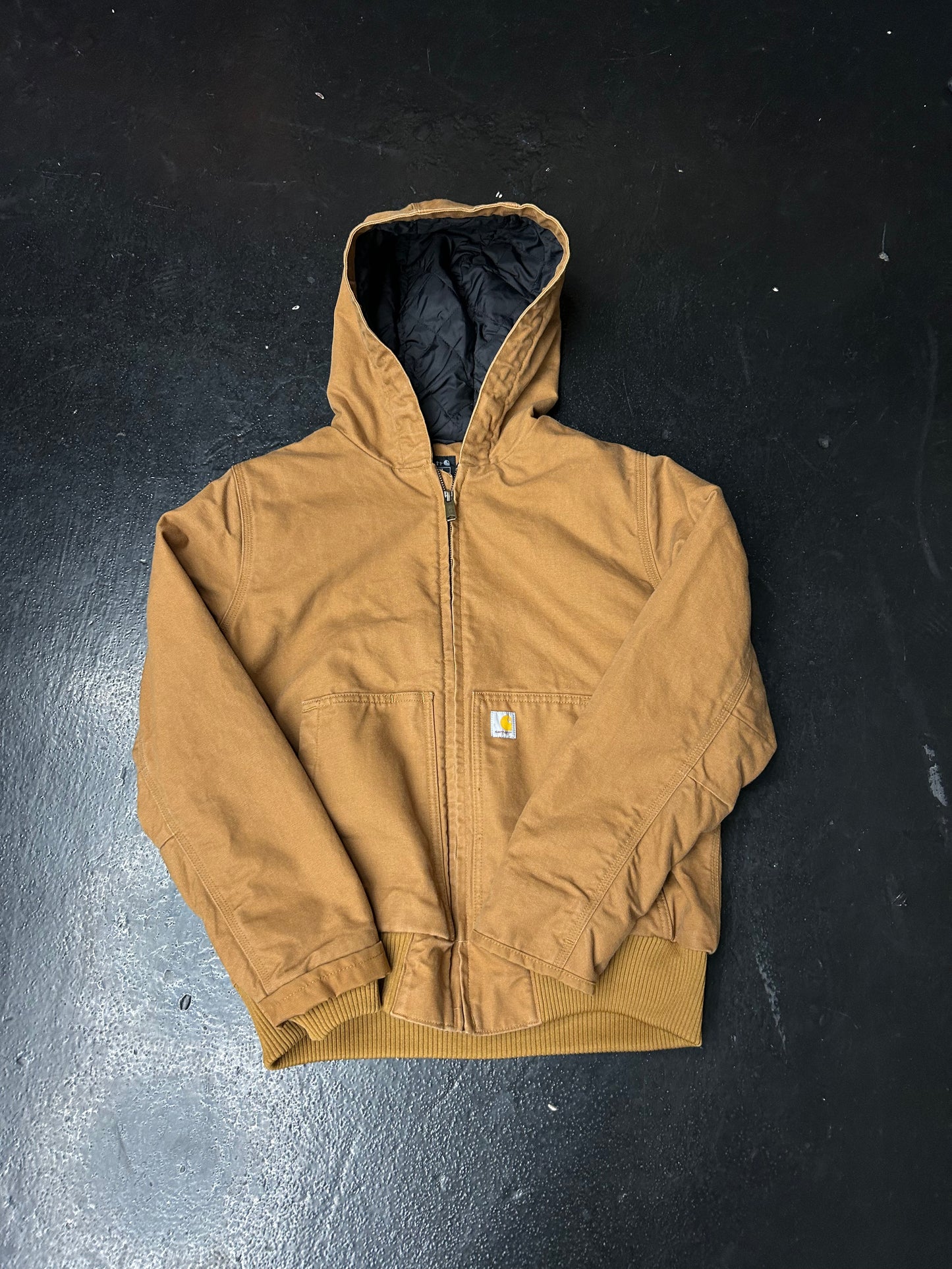 CARHARTT HOODED TAN JACKET (PRE-OWNED)