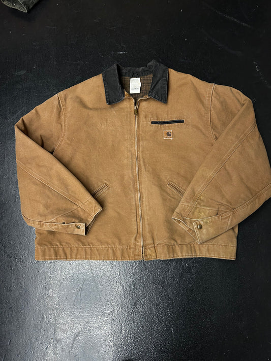 CARHARTT TAN DETROIT BLANKET LINED JACKET (PRE-OWNED)