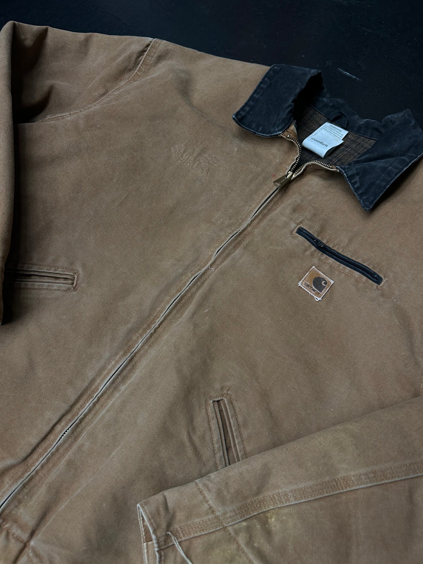 CARHARTT TAN DETROIT BLANKET LINED JACKET (PRE-OWNED)