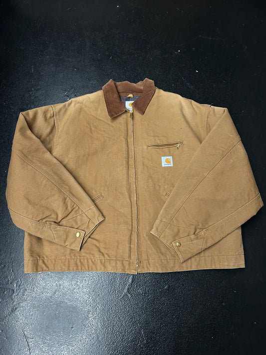 CARHARTT TAN DETROIT BLANKET LINED JACKET (PRE-OWNED)