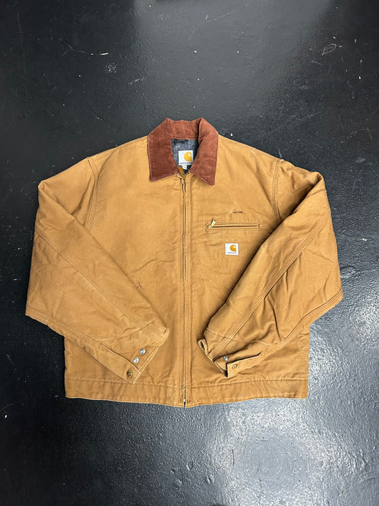CARHARTT TAN DETROIT BLANKET LINED JACKET (PRE-OWNED)