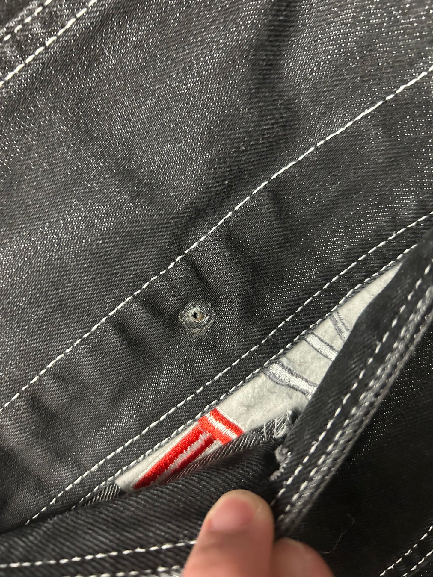 FUBU PLATINUM BLACK DENIM JACKET (PRE-OWNED)