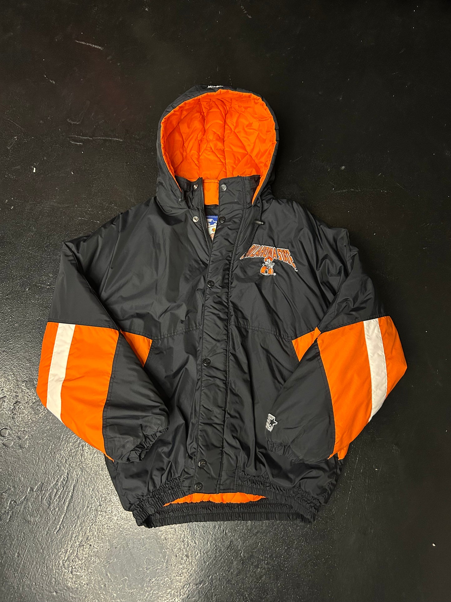 OKLAHOMA STATE VINTAGE PUFFER JACKET (PRE-OWNED)