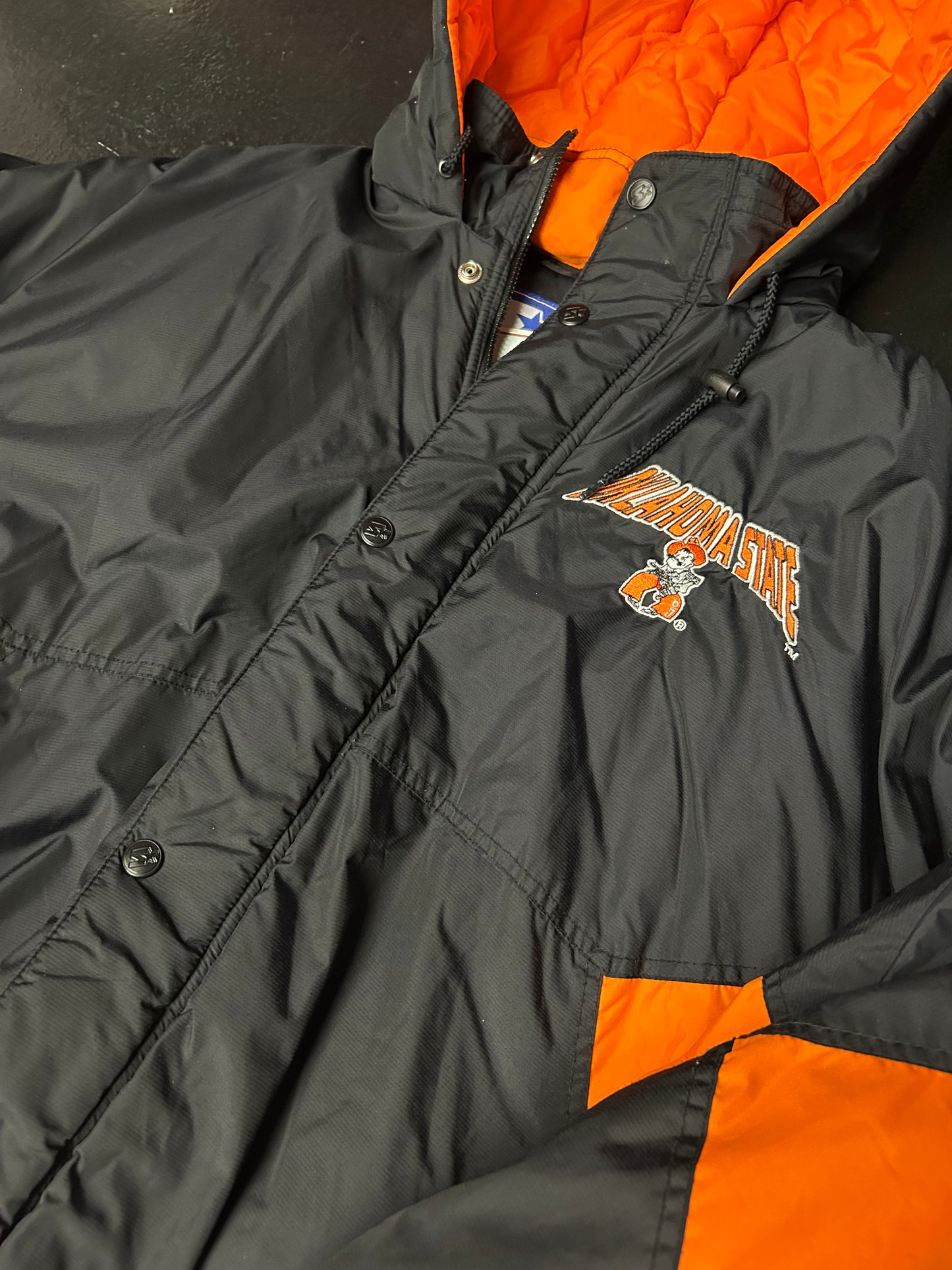 OKLAHOMA STATE VINTAGE PUFFER JACKET (PRE-OWNED)