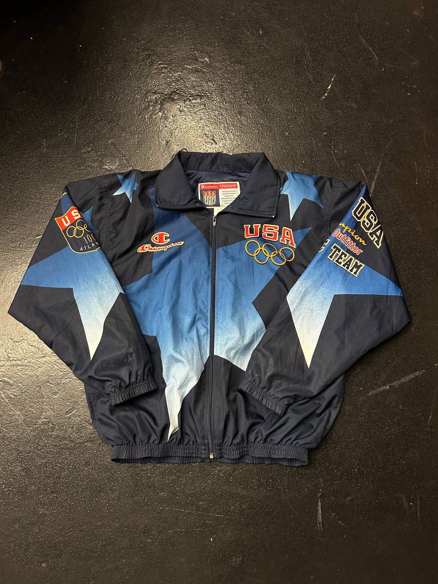 UNITED STATES OF AMERICA USA OLYMPIC WINDBREAKER  JACKET (PRE-OWNED)