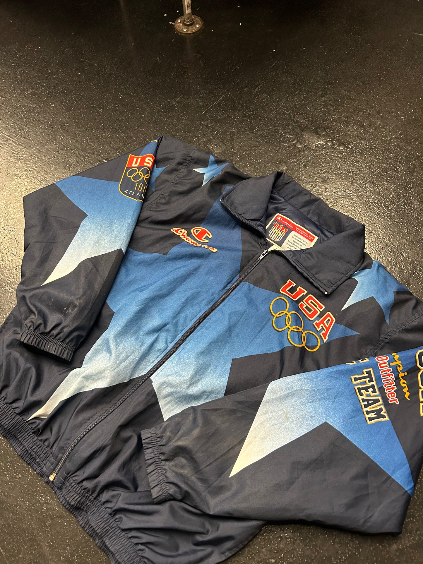 UNITED STATES OF AMERICA USA OLYMPIC WINDBREAKER  JACKET (PRE-OWNED)