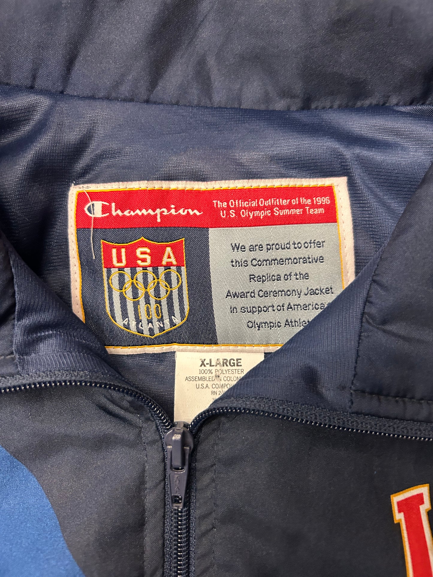 UNITED STATES OF AMERICA USA OLYMPIC WINDBREAKER  JACKET (PRE-OWNED)