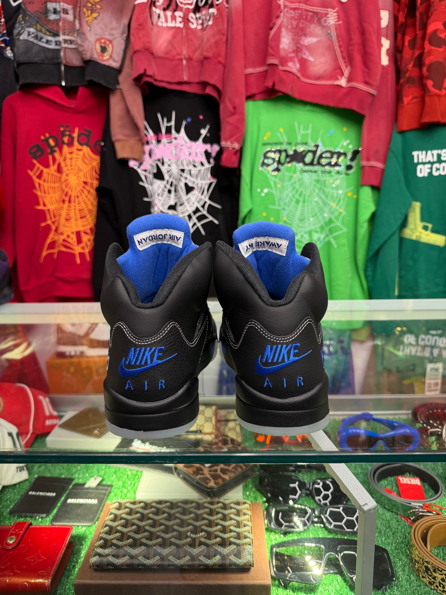 JORDAN 5 AWAKE MOTORSPORT BLUE (PRE-OWNED W/ BOX)