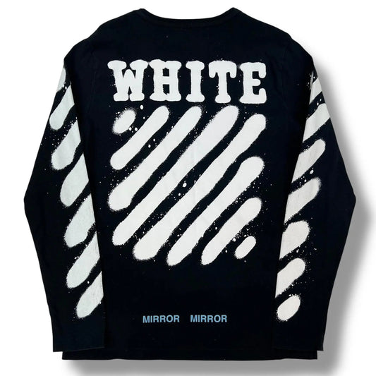 OFF-WHITE SPRAY MIRROR MIRROR BLACK LONGSLEEVE (PRE-OWNED)