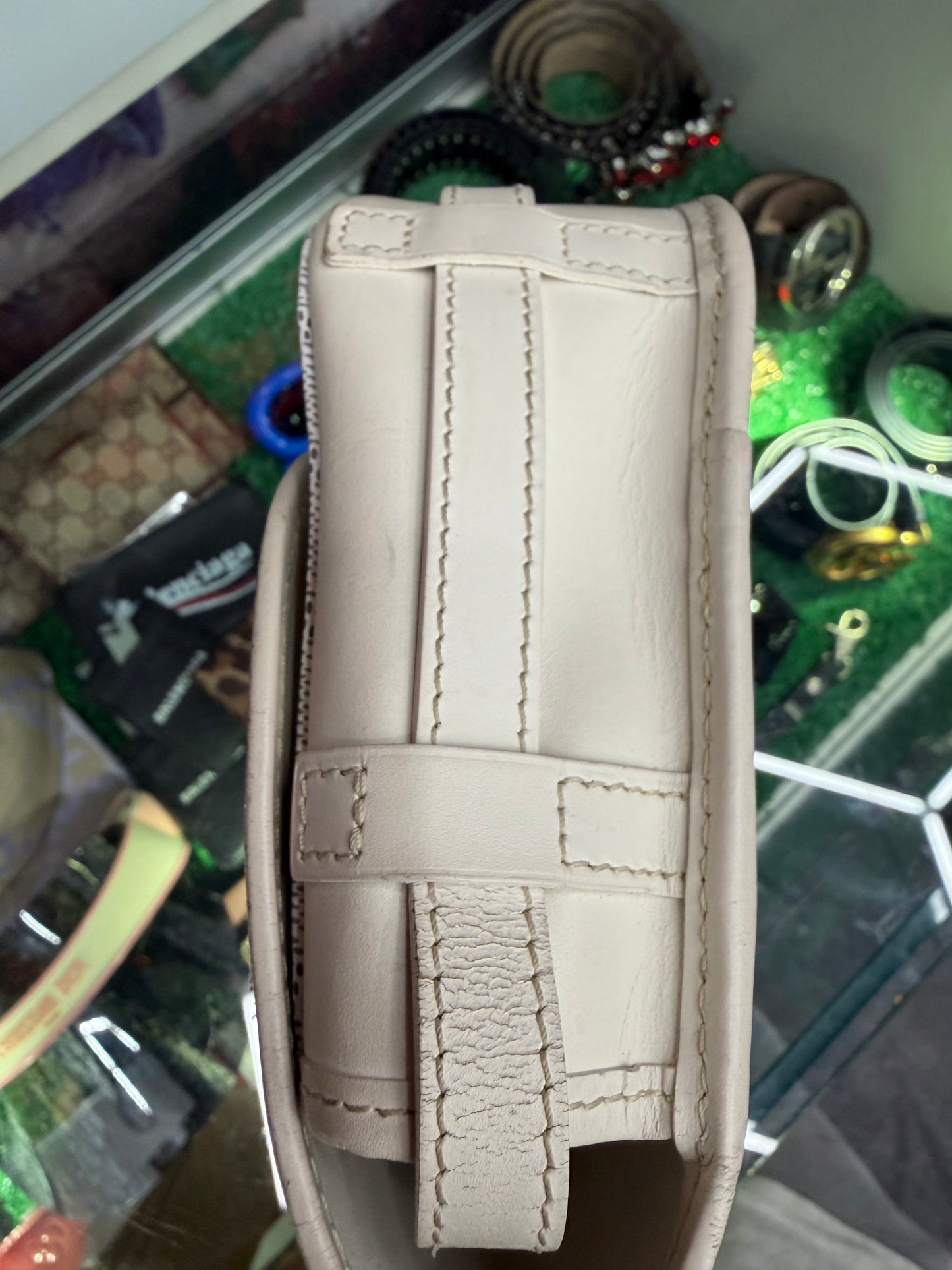 GOYARD WHITE BELVEDERE PM (PRE-OWNED)