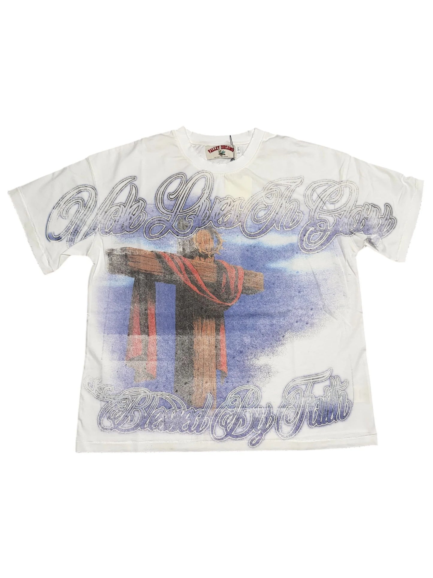 VALE VALLEY SPORTS CROSS WHITE TEE (BRAND NEW)