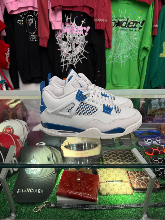 JORDAN 4 MILITARY BLUE (PRE-OWNED W/ BOX)