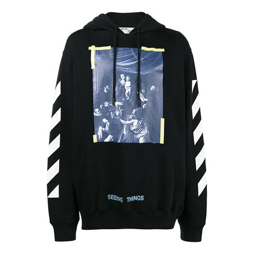 OFF-WHITE CRAVAGGIO BLACK HOODIE (BRAND NEW)