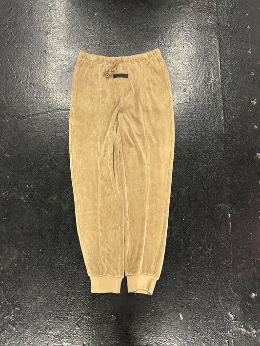ESSENTIALS VELOUR CAMEL SWEATPANTS (PRE-OWNED)