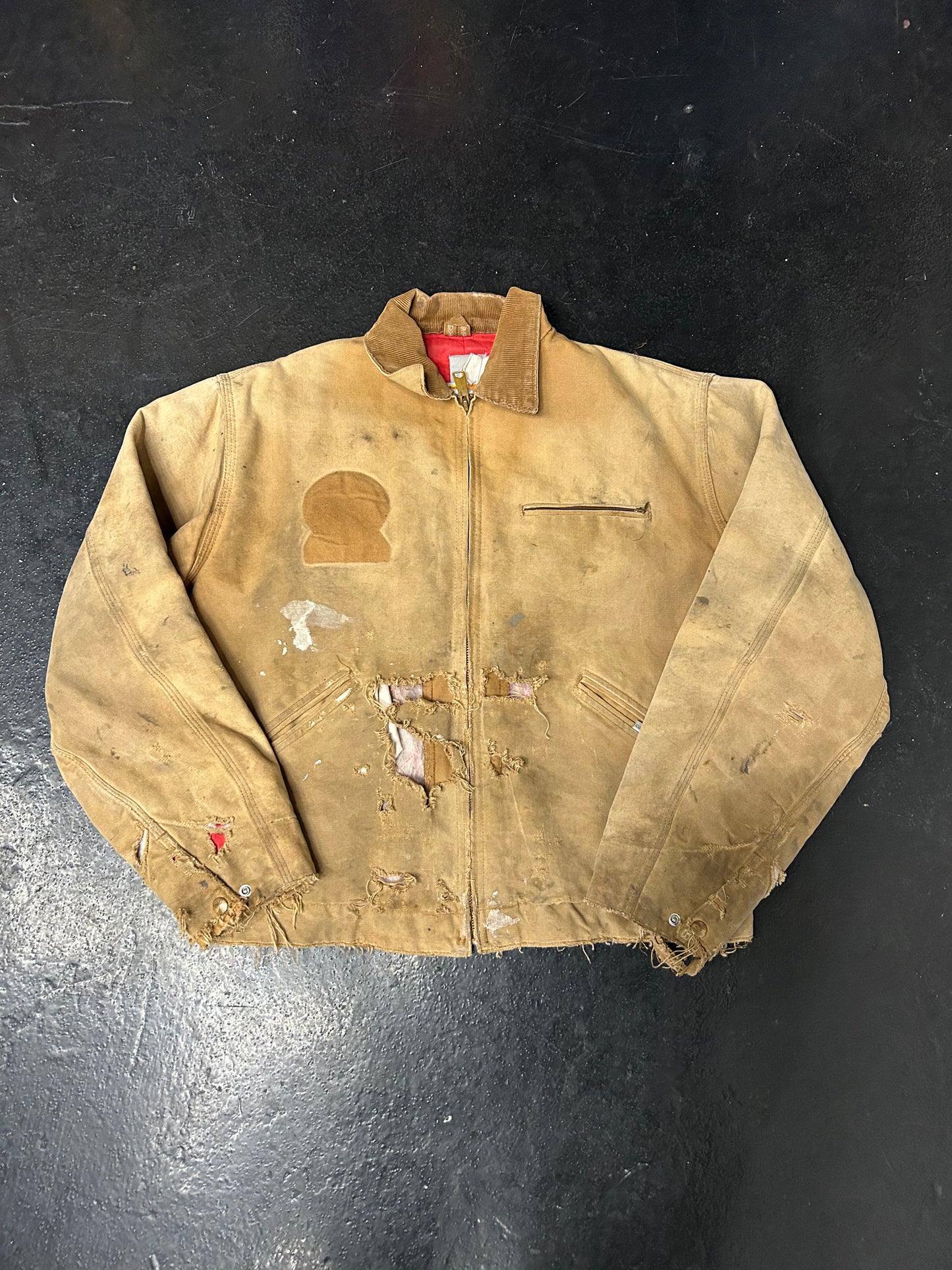 CARHARTT TAN DETROIT JACKET (PRE-OWNED)