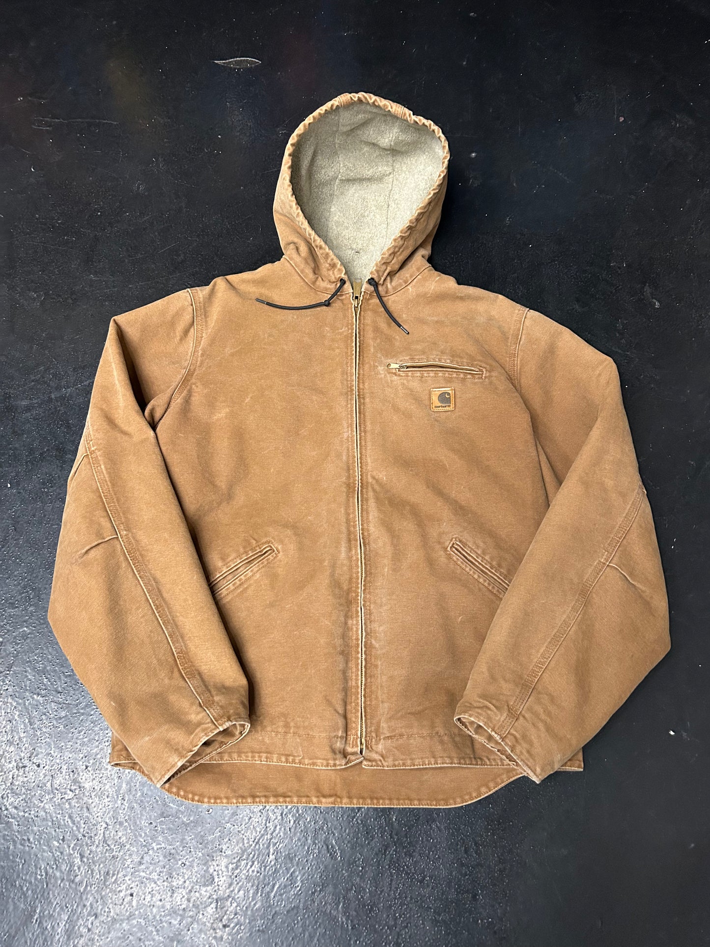 CARHARTT TAN SHERPA HOODED JACKET (PRE-OWNED)